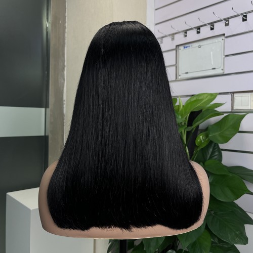 5x5 Glueless HD Lace Double Drawn Bone Straight Closure Bob Wig | Human Hair Wig | Lace Front